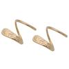 Brincos de prata esterlina 925 de camada dupla, brincos simples femininos, temperamento, todos os tipos de brincos de mola com textura de grão côncavo-convexo