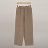 Producto Nuevo de Invierno Pantalones de Cuatro Pines Engrosados de Corte Holgado Adelgazante para Mujer Pantalones Casuales de Punto de Cachemira Pura Pantalones de Cachemira