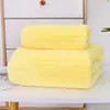 Toalla de Baño de Terciopelo Coral 70*140 Toalla de Baño Grande Absorbente de Secado Rápido Toalla de Playa Regalo Venta al por Mayor Terciopelo Coral Engrosado