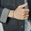 Drama Caliente Joyería Loca Pulsera de Acero de Titanio Versátil Gao Qiqiang Pulsera Audaz No Descolorante para Hombres Hebilla de Langosta