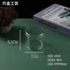 Caixa Redonda de PS Altamente Transparente com Textura de Acrílico para Exibição de Espécimes de Medicina Tradicional Chinesa, Espécimes Minerais e Caixas de Exibição para Embalagens Plásticas, em Estoque