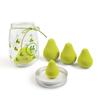 Fabricante Personalizado al por Mayor Huevo de Belleza sin Látex Huevo de Belleza Aguacate Huevo de Maquillaje Esponja Biselada Forma de Gota