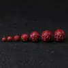 Pulseira de Contas Soltas Cinnabar de Areia Roxa com Mantra de Seis Caracteres Pulseira de Contas Redondas Feita à Mão DIY Acessórios Pequenos Atacado Baixo Conteúdo