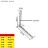Código de Esquina de Acero Inoxidable Ángulo de Hierro/Soporte para Placa de Estante Soporte en Forma de L Conector Triángulo Pieza de Hierro Soporte de Código de Esquina de Ángulo Recto de 90 Grados