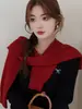 Cardigã de Tricô Vermelho Roupa Externa Feminina Outono Inverno Novo Estilo Suéter Jaqueta Estilo Pequeno Perfume Outono Inicial Gola Redonda Manga Longa