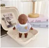 Natasha 14cm Muñeca Negra Pequeña Ropa para Muñeca Celebridad de Internet Artículo Popular Muñeca para Aliviar el Estrés Conjunto Natasha Chaqueta Pantalones