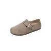 Zapatos Birkenstock Cómodos de Suela Blanda para Mujer para las Cuatro Estaciones, Zapatos Casuales Retro sin Cordones de Suela Plana, Transpirables, Antideslizantes, Versátiles
