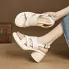 Sandalias Casuales de Tacón Alto con Punta Abierta Chuyuji para Mujer, Nuevas de Verano 2026 Versátiles con Suela Gruesa de Tacón Grueso Estilo Romano para Mujer