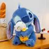 Peluche de Dibujos Animados de Stitch Transfronterizo Lindo Muñeco de Stitch Peludo Grande Almohada de Trapo Venta al por Mayor