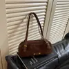 Moderna Nueva 2026 Popular para Viajar al Trabajo Retro Gamuza Otoño Versátil Bolso de Axila para Mujer, Elegante Bolso de Hombro