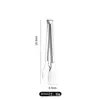 Acero Inoxidable 304 Pinzas para Alimentos de Tres Líneas Pinzas de Tres Líneas Pinzas para Barbacoa Pinzas para Platos de Buffet de Cocina Pinzas Gruesas para Barbacoa Barbacoa