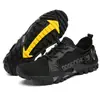 Comércio Exterior Transfronteiriço Casal Montanhismo ao Ar Livre Caminhada Tênis Masculino Tamanho Grande Sapatos de Escalada em Rocha Respirável Tecido Flyknit Cano Baixo Sapatos de Rastreamento