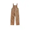 Maminqin Nuevos Petos de Pana Estilo Retro Workwear para Hombres y Mujeres Mono Casual Recto Holgado