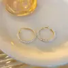 Brincos Argola Geométricos com Contas de Vidro Agulha de Prata Brincos Rombos Dopamina Luxo Leve Moda de Alta Qualidade Brincos Versáteis para Mulheres