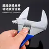 Llave Inglesa de Boca Abierta Grande con Mango Corto, Llave Ajustable con Apertura Extra Grande, Llaves de Baño de 6 pulgadas 8 pulgadas, Herramienta Mini de Boca Abierta Grande con Mango Corto