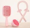 Cabello Esponjoso Parte Superior Craneal Alta Ahuecado Peinado Masaje Cabello Cepillo Champú Sin Calidad de Cabello Sin Calor Rizador Traje de Cabello