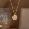 Jóias Transfronteiriças de Aço Titânio Dongguan Joias de Aço Inoxidável que Não Desbotam Moda de Luxo Leve Acessórios Corrente Clavicular Atacado Colar para Mulheres