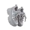 Zapatillas de malla transpirable estilo papá, zapatos de plataforma para mujer, nuevos populares de otoño 2026, suela gruesa, que aumentan la altura, casuales, versátiles, zapatillas deportivas