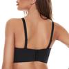 Comercio exterior transfronterizo, ropa interior europea y americana, sujetador invisible sin costuras, desmontable, push up, fino con aro de acero, talla grande, pecho envuelto, venta al por mayor
