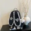 Mochila de Verano 2026 Nuevo Estilo Coreano Simple y Elegante con Lunares, Corazones y Orejas de Conejo para Oficinistas y Estudiantes