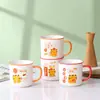 Caneca de cerâmica composta de maré nacional caneca criativa nostálgica estilo antigo de alto valor para café da manhã na loja coleção de presentes presente de elogio