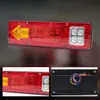 Luz Trasera Digital de Camión 24V 19LED Rojo y Amarillo Dos Colores 131LED Luz Trasera Luz de Camión Luz Trasera de Flecha