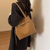 Bolso tipo cubo Bolso de mano sencillo de color sólido Bolso de hombro versátil de moda de color sólido Bolso de gran capacidad Bolso de axila para mujer