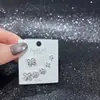 Nuevo Conjunto de Pendientes de Múltiples Piezas de Lingshang, Pendientes de Diseño de Moda de Lujo Accesible, Circonita Súper Brillante, Galvanoplastia Ecológica, Joyería de Yiwu