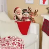 Fun-b362 Papá Noel Ciervo Muñeco de Nieve Pintado Decoración Embellecimiento de Pared de Dormitorio Sala de Estar Pegatinas de Pared