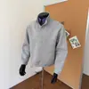 Sudadera de dos piezas estilo americano transfronteriza de cuello alto medio para hombre, colección de otoño, peso pesado, estructurada, de alta gama, prenda exterior de diseño nicho