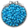 Cuentas de porcelana con halo de vidrio de 8 mm, cuentas redondas, pulsera de cuentas hecha a mano para bricolaje, collar, cuentas sueltas, accesorios de joyería, venta al por mayor