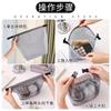 Bolsa de almacenamiento impermeable para cosméticos y trajes de baño, sencilla, de gran capacidad, para viajes, actividades al aire libre y fitness, con separación de ropa seca y húmeda.