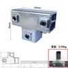 Conector de unión rápido para tubo cuadrado de hierro galvanizado de 40x40 mm Abrazadera de fijación para tubo cuadrado de 25x25 de acero cuadrado No requiere soldadura