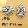 Joyería de Plata Tibetana Cuentas de Bloqueo Larga Vida Accesorios DIY Pulsera de Cristal Collar Colgante de Campana con Cuentas Accesorios de Plata de Chiang Mai
