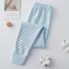 Pantalones de pijama de algodón puro para niños, pantalones de otoño para niños, leggings de algodón de colores suaves y cómodos, pantalones base para adolescentes, pantalones cálidos de algodón para niñas y bebés