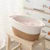 Cesta de Almacenamiento de Hilo de Algodón Simple Nórdico para Juguetes de Niños, Cubo de Almacenamiento para Ropa Sucia, Organizador Doméstico para Ropa Sucia y Artículos Varios