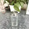 Botella de Vidrio para Condimentos con Tapa de Acero Inoxidable, Producto Nuevo, Tarro Giratorio para Condimentos con Agujero para Espolvorear, Portátil para Salir