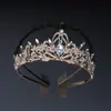 Corona de novia coreana estilo europeo y americano, nueva diadema de cristal Reina, diadema para fiesta de cumpleaños, aleación de oro, adorno de pedrería