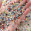 Rhinestones para Unhas Artísticas de Fundo Plano Xiaohongshu 1440 Peças Tamanhos Mistos Coloridos Super Brilhantes Rhinestones Redondos Irregulares Acessórios Populares para Unhas
