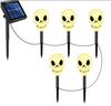 Nuevo Producto Transfronterizo Halloween Exterior Jardín Impermeable Cadena de Luces Decorativas LED Calabaza Fantasma Luz Solar de Piso