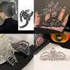Europeo y Americano Calavera Garra Metal Araña Pinza de Tiburón Grande Accesorios para el Cabello Estilo Oscuro Pinzas para el Cabello Pinza