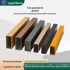 Alumínio com Imitação de Grão de Madeira Quadrado Alumínio Perfil Liga de Alumínio Decorativo Pulverização Fluorcarbono Material de Teto Divisória Tubo Quadrado de Alumínio Curvo Fabricante
