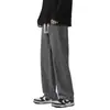 Calça Jeans Masculina Vancys para Comércio Exterior, Nova Coleção Primavera/Outono, Corte Reto Solto, Cintura Elástica com Cordão, Versátil, Casual, Calça Longa