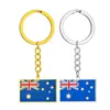 Colgante de Acero Inoxidable con Goteo de Aceite de Venta Caliente Transfronteriza Colgante Australiano para Hombres y Mujeres Estilo Étnico Anillo de Llavero Cadena