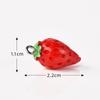Accesorios para llavero con ojo de oveja Fruta Fresa Manzana llavero de dibujos animados fijo adornos colgantes creativos
