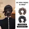 Scrunchie de Rede Floral com Pedrarias Novo Estilo Coreano 2026, Versátil e Elegante, Popular nas Redes Sociais, Acessório para Rabo de Cavalo em Estilo Chique