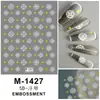 Novos Adesivos 5D Embossados para Nail Art Adesivos de Natal Boneco de Neve Floco de Neve Papai Noel Desenho Animado Estéreo Adesivos Adesivos para Unhas