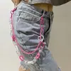 Europa e Estados Unidos Hip-Hop transfronteiriço cor disco amor corrente acrílica estilo ins com decoração de saia enfeites para pendurar em jeans