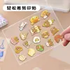 51 adesivos de transferência fofos de desenho animado do Rilakkuma, adesivos criativos fofos com tema de confeitaria para decorar copos de água e capas de celular