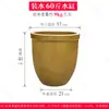 Pote de Cerâmica Antigo para Água Tanque Espesso para Fermentação de Vinho Recipiente Doméstico para Arroz Pote para Vegetais em Conserva Tanque de Armazenamento de Água Tanque Grande para Pátio Vaso para Lírio d'Água